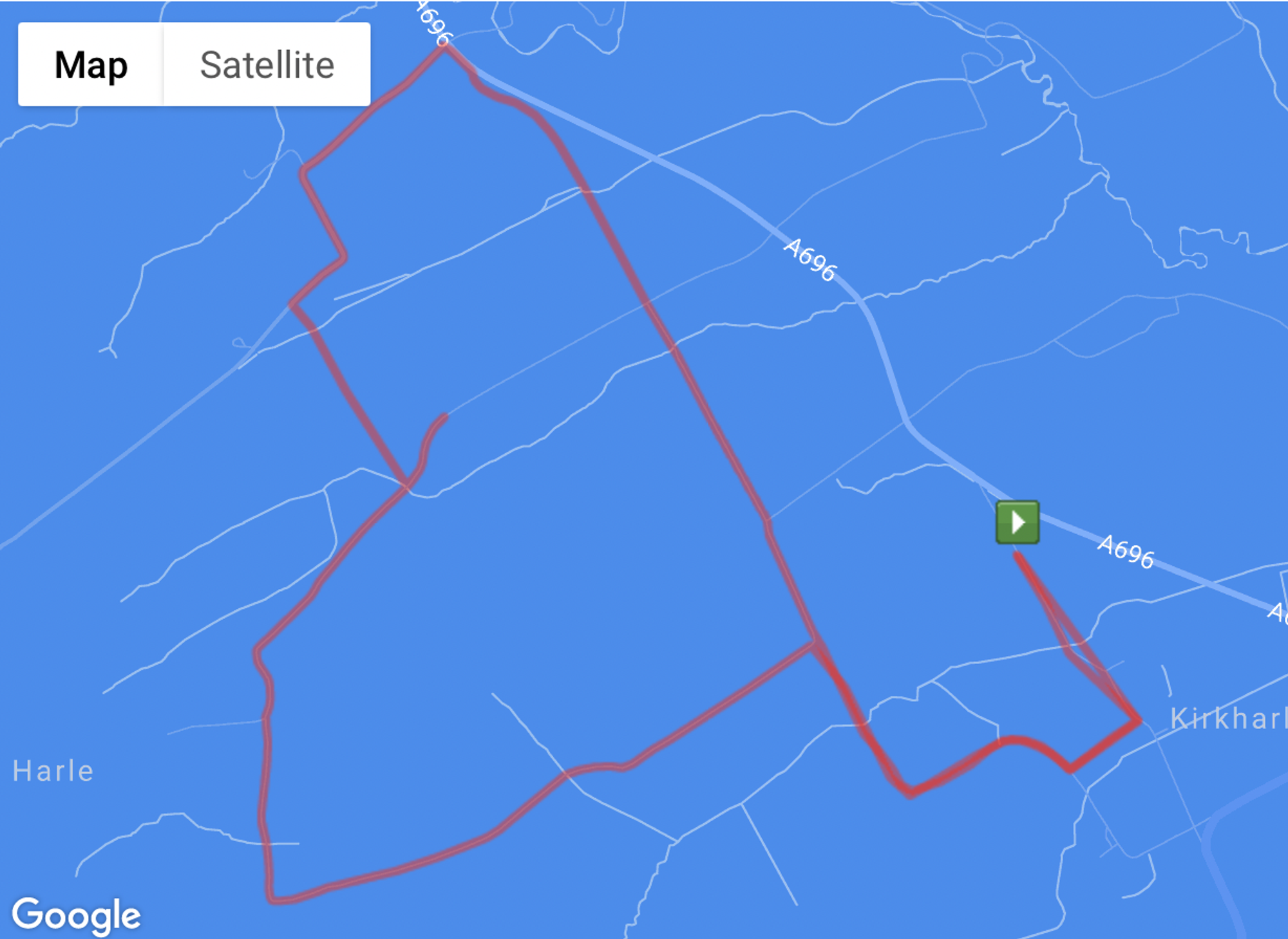 Run Northumberland Kirkharle Shepherds Trail 10k / Half Marathon & Capability Brown Junior 2k course map