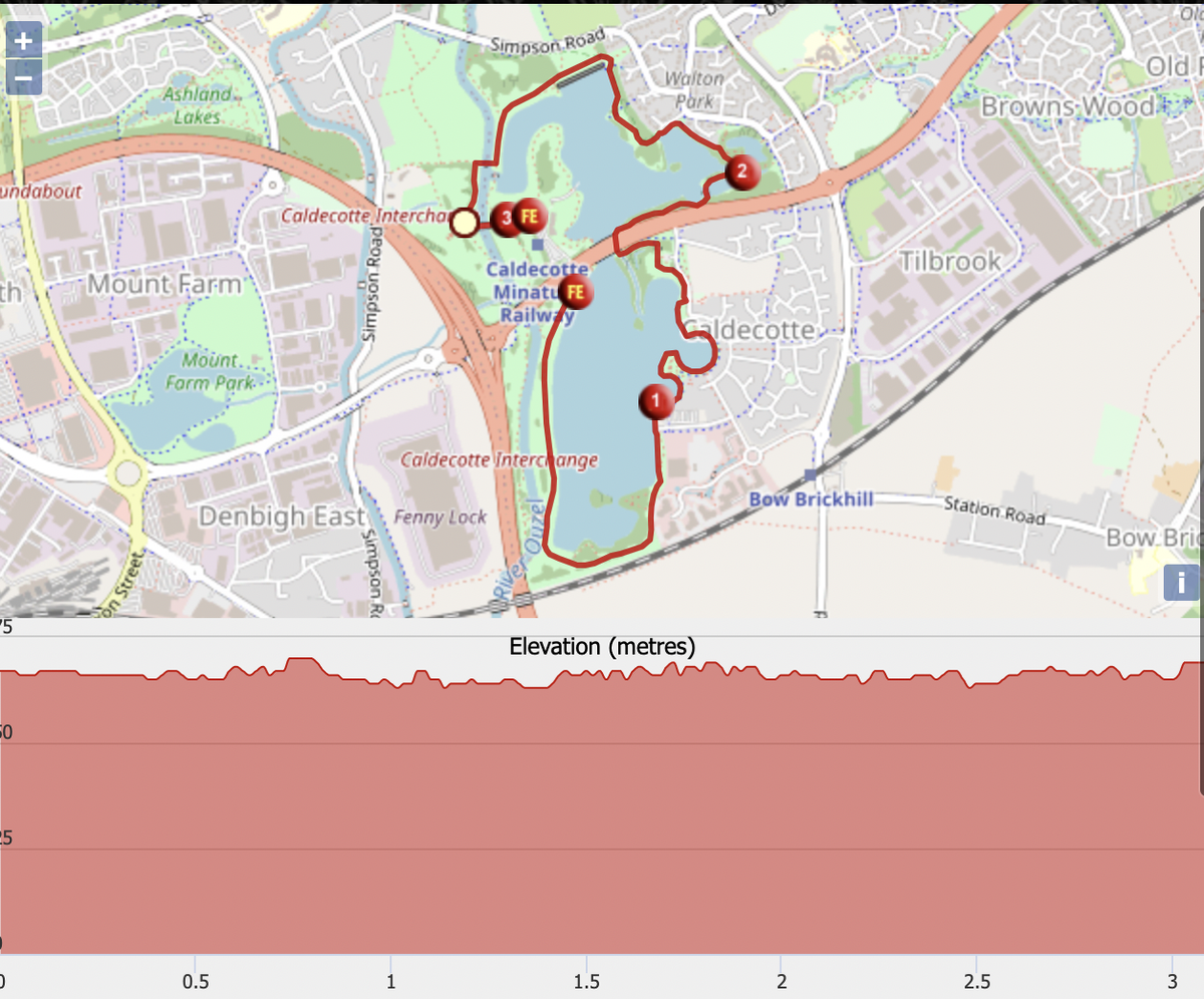 Die Hard Christmas Jumpers 5km course map