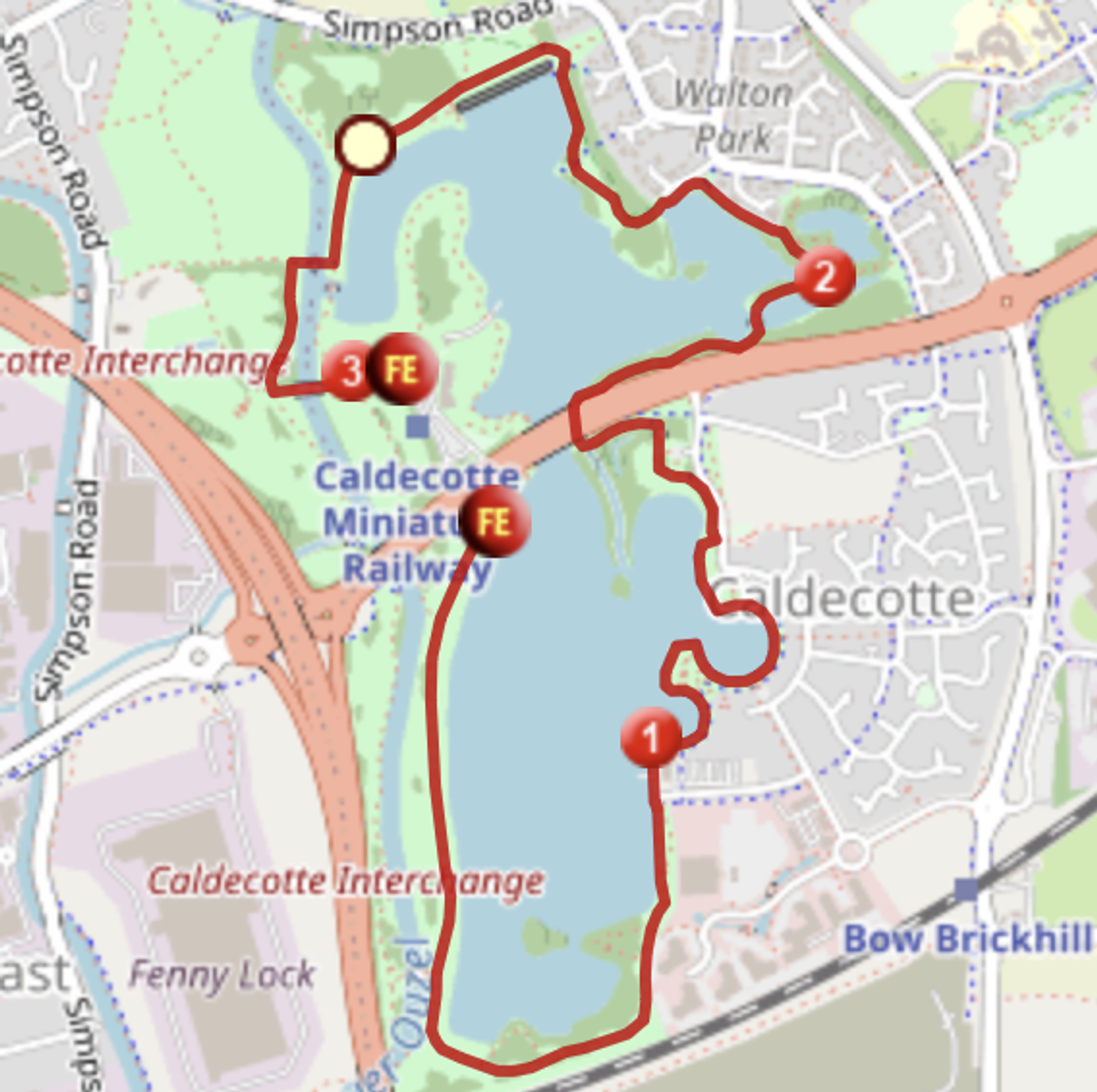 Show me the Monet 5km course map