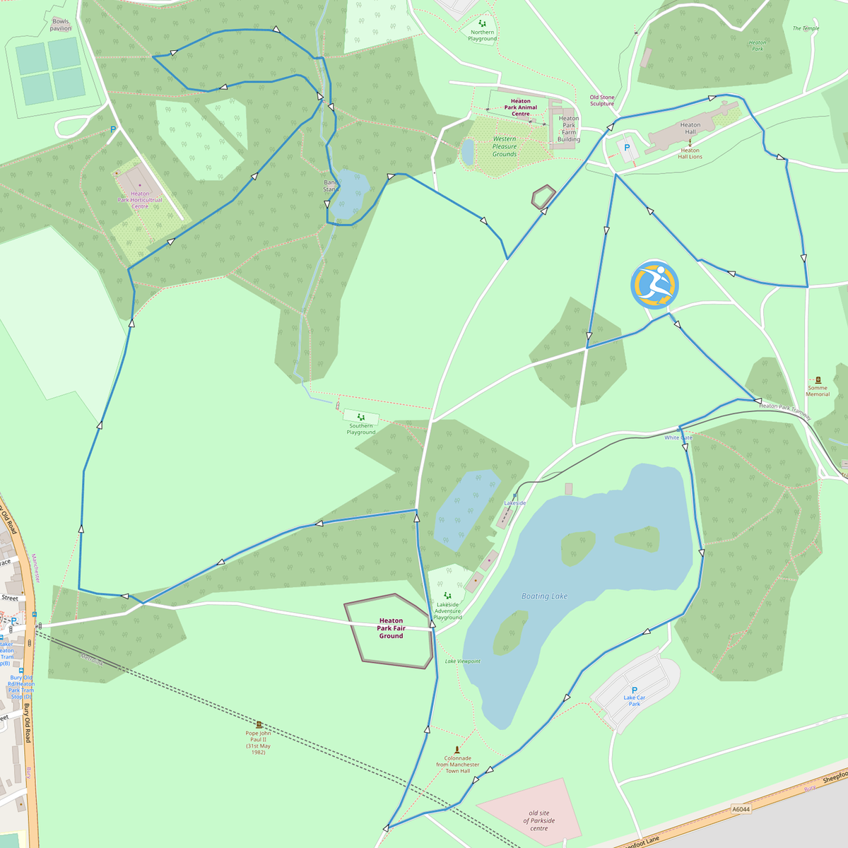 The Ultra Loop 8 course map