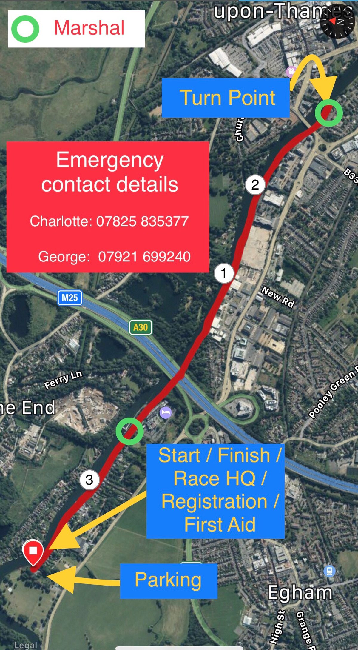 Pretty Runners course map
