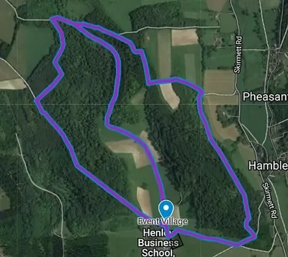 The One in the Woods - Henley course map
