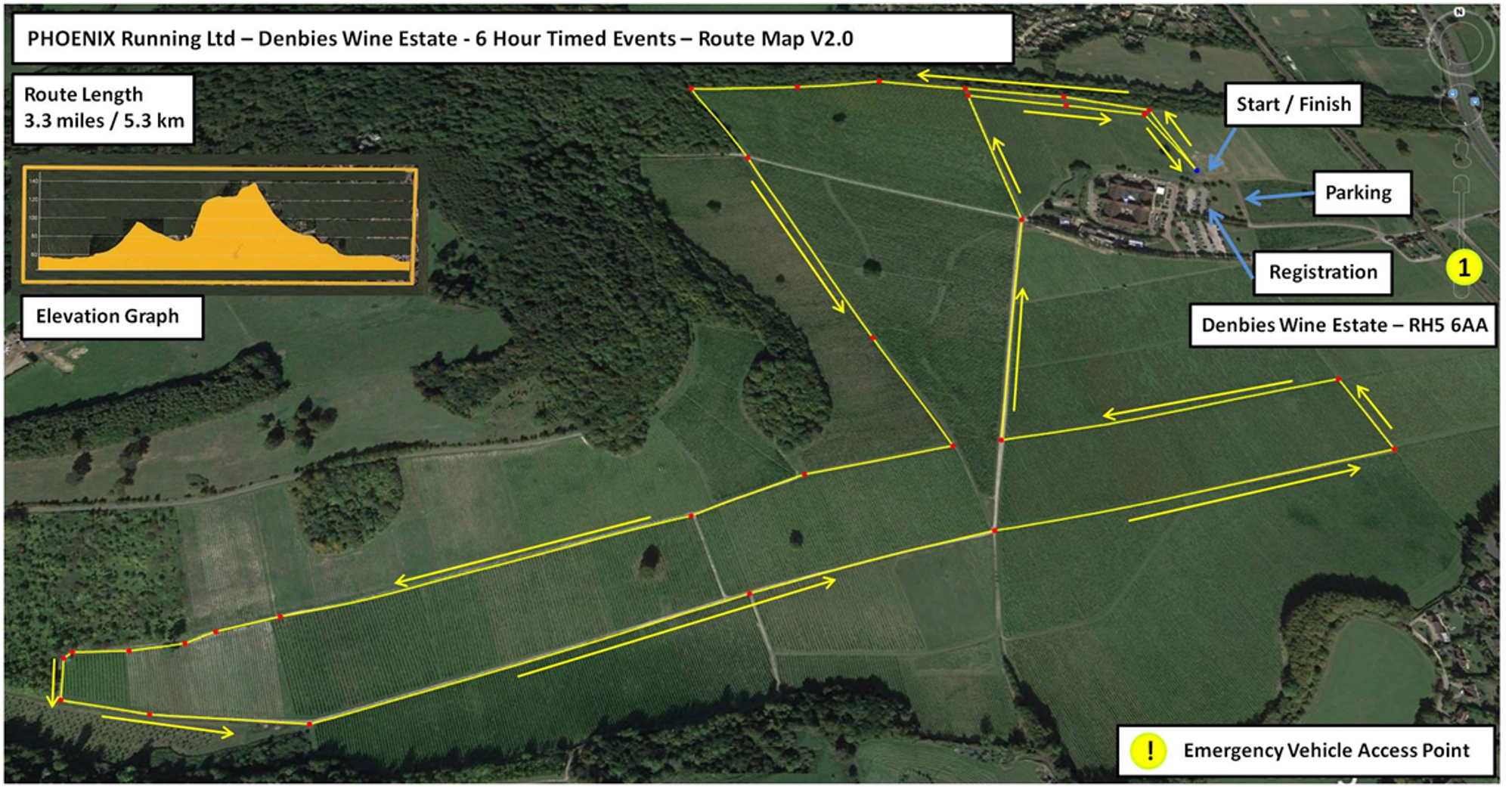 PHOENIX - Rose Run course map