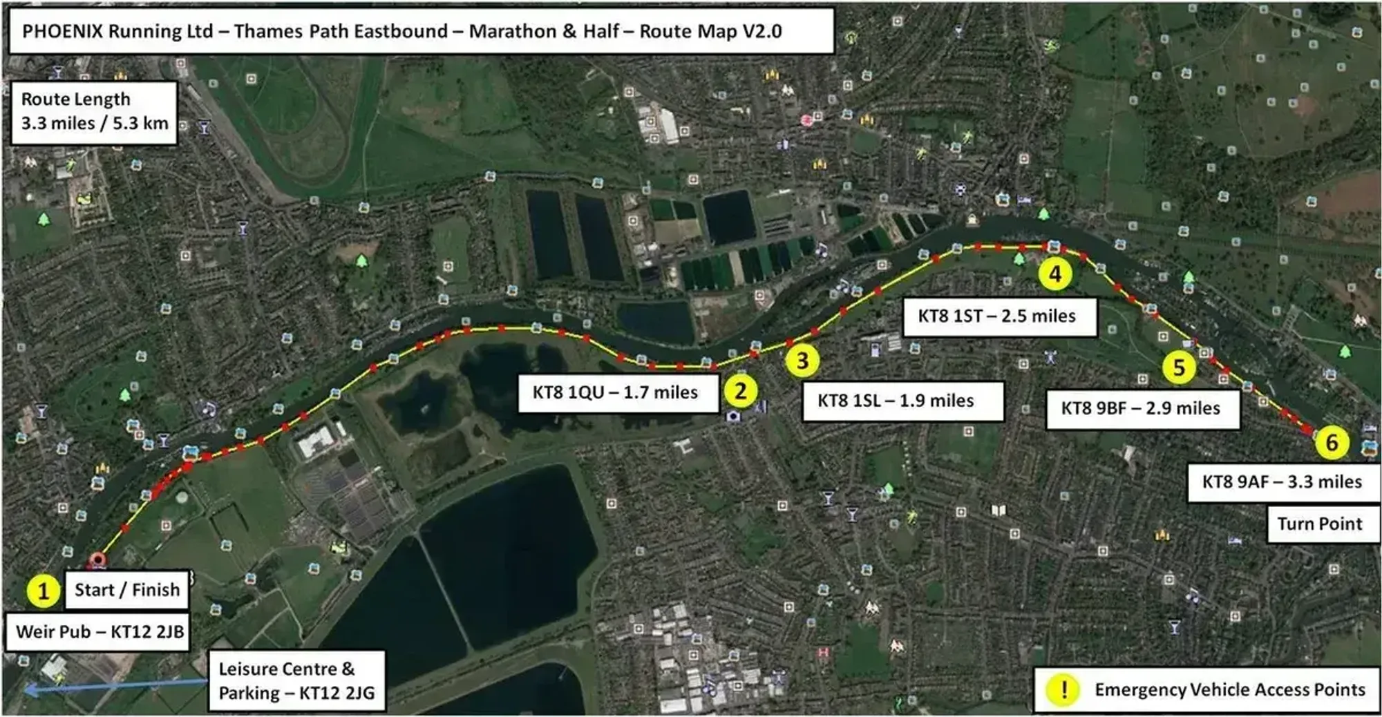 PHOENIX Fridays - Pyjama Friday course map