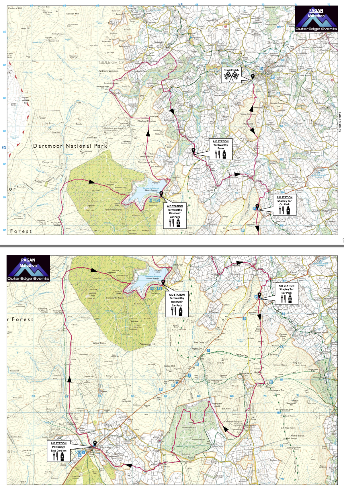 PAGAN TRAILS course map