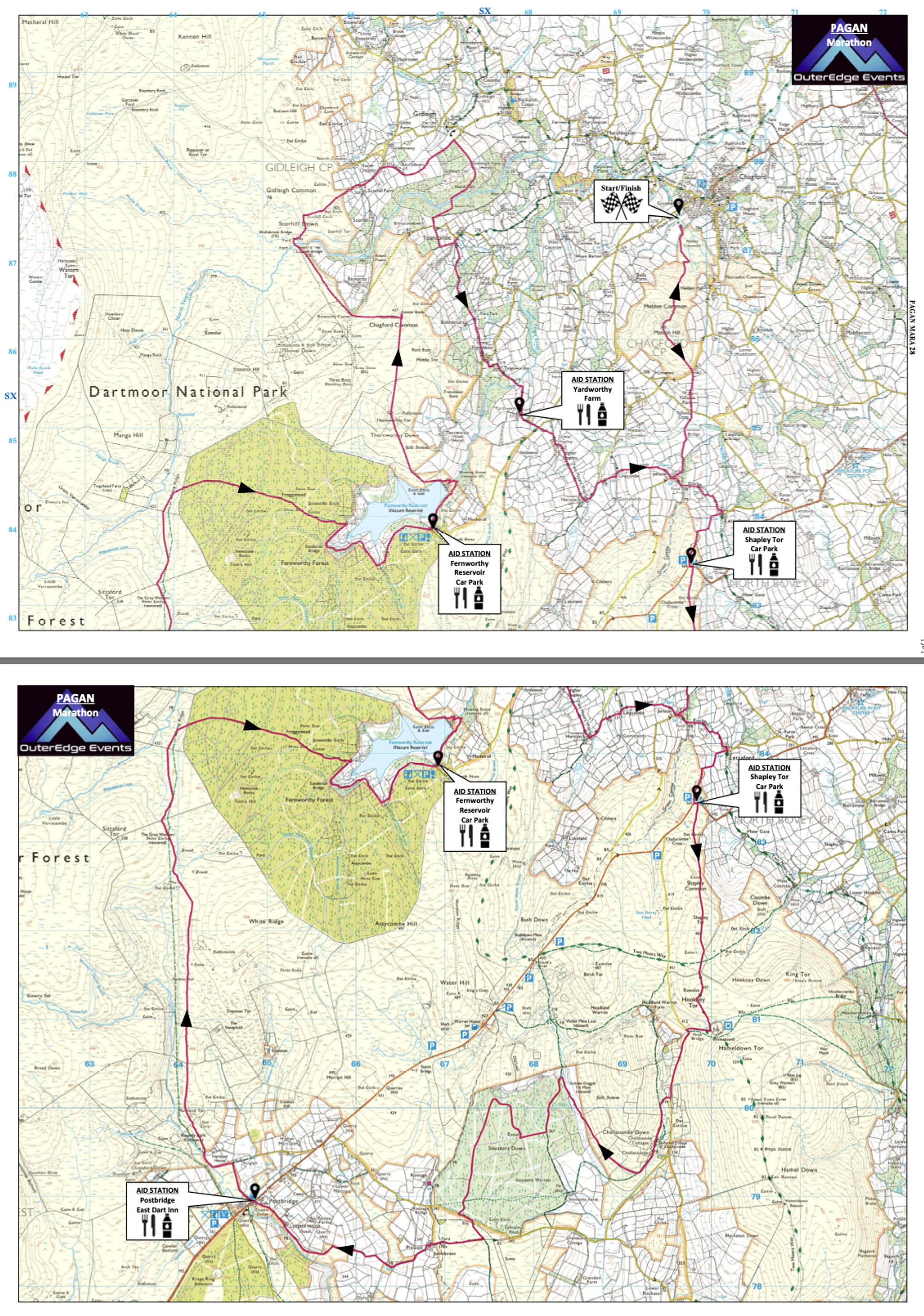 PAGAN TRAILS course map