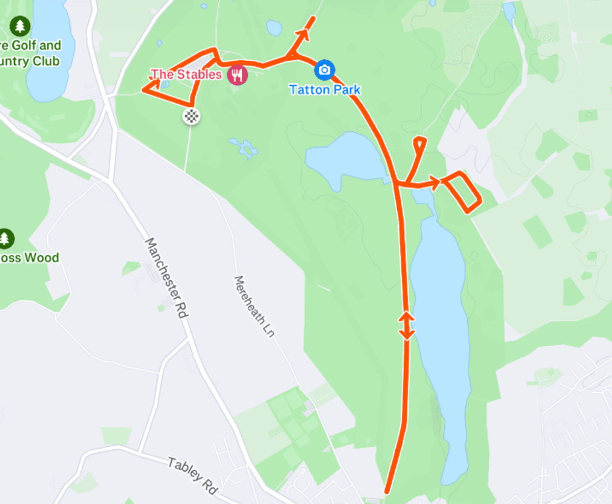Tatton Park 5k & 10k course map