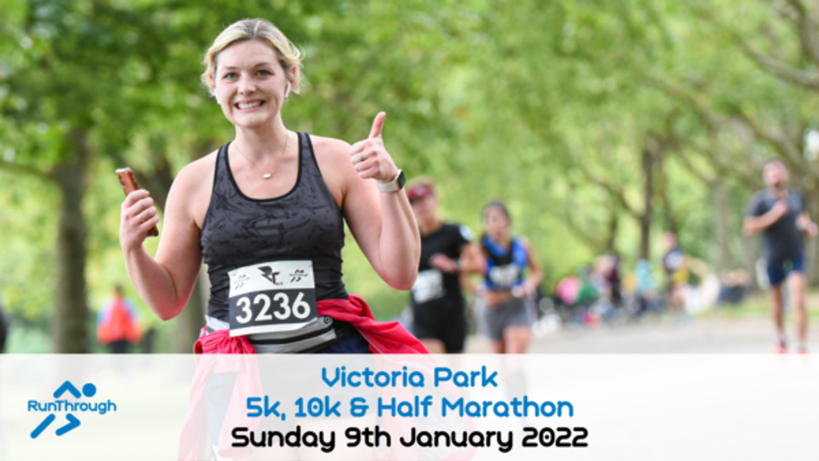 RunThrough Victoria Park 5k, 10k & Half Marathon event image