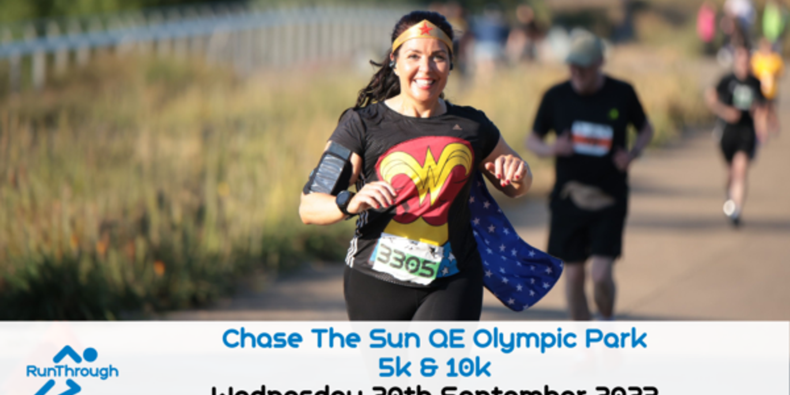 RunThrough Chase the Sun Olympic Park 5k 10k 2023 Wed 20 Sept