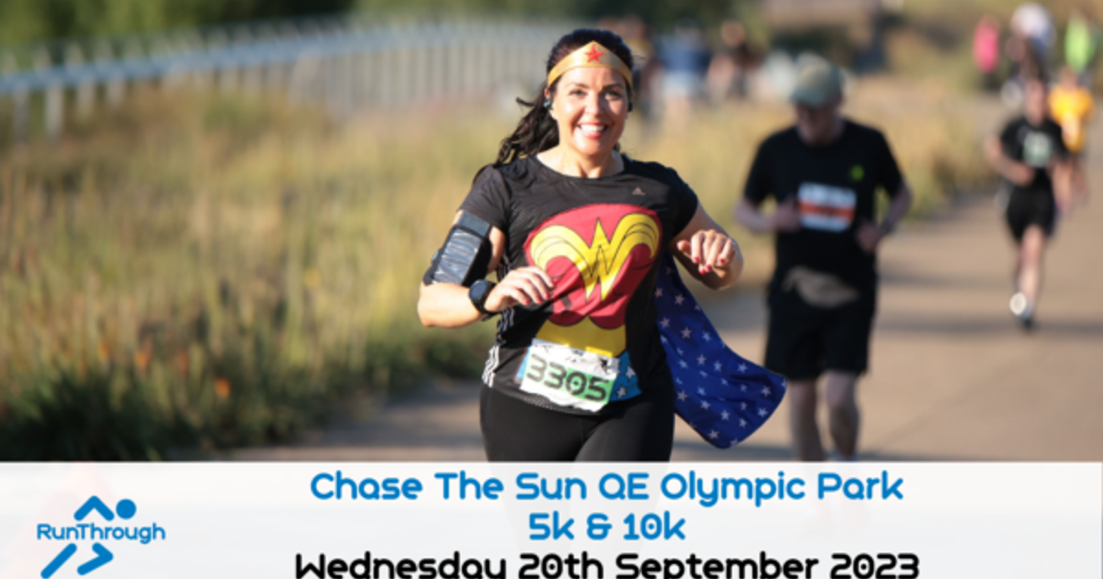 RunThrough Chase the Sun Olympic Park 5k 10k 2023 Wed 20 Sept