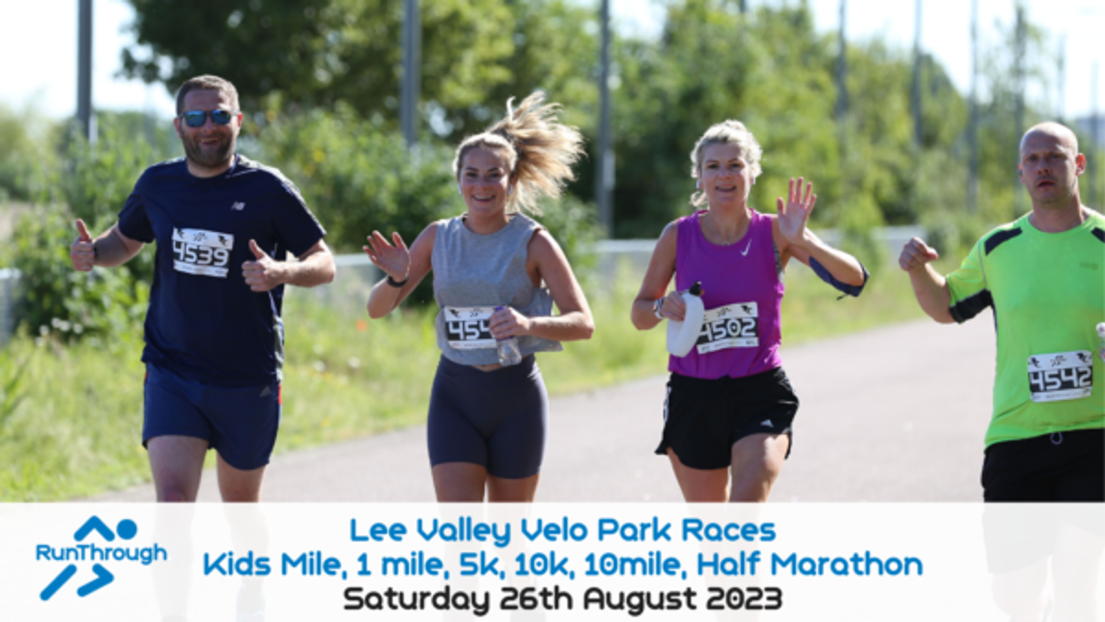RunThrough Lee Valley VeloPark 1 Mile, 5k, 10k, 10 mile & Half marathon event image