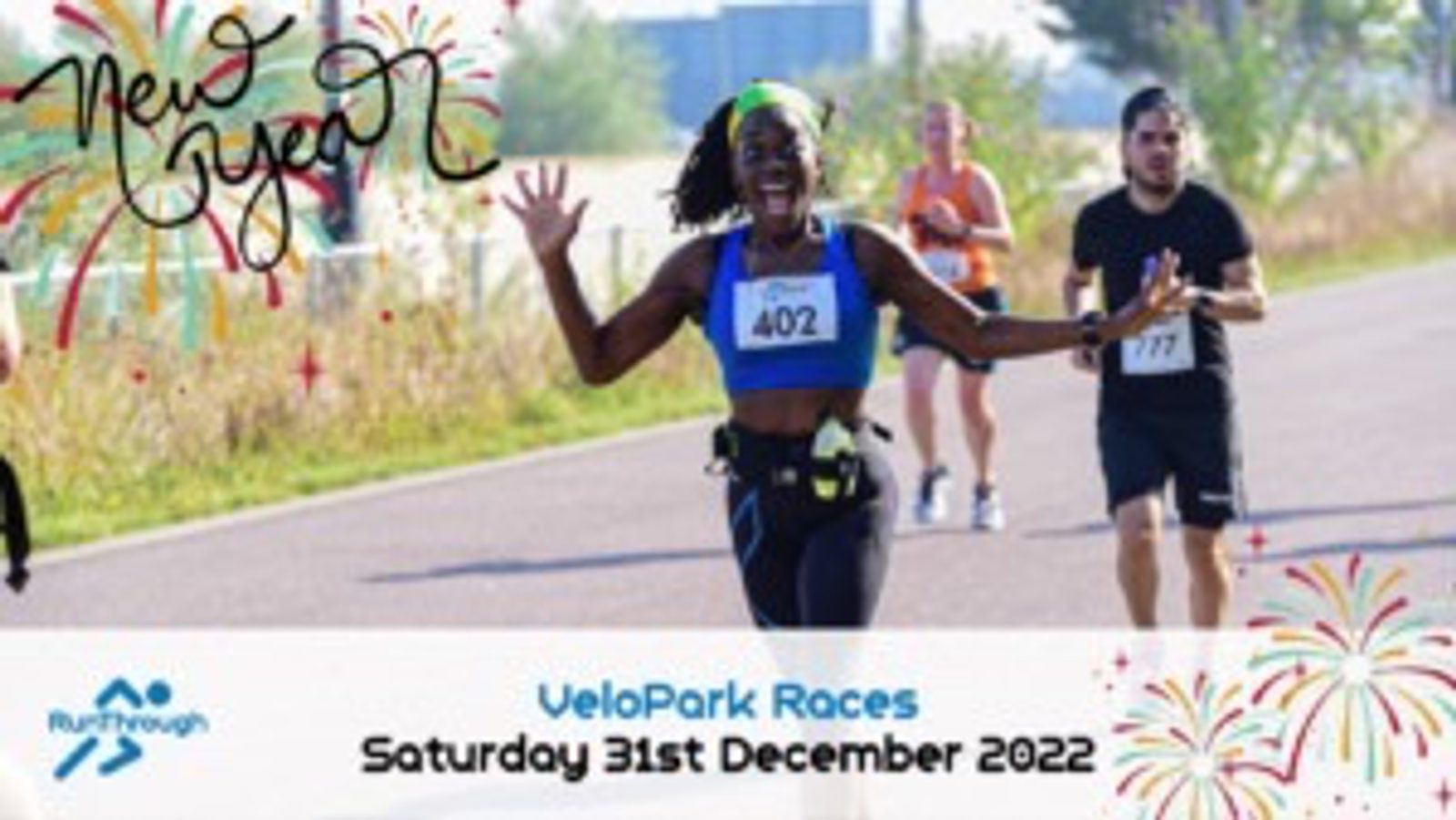 RunThrough Lee Valley VeloPark 1 mile, 5k, 10k, 10 Mile & Half Marathon - December event image