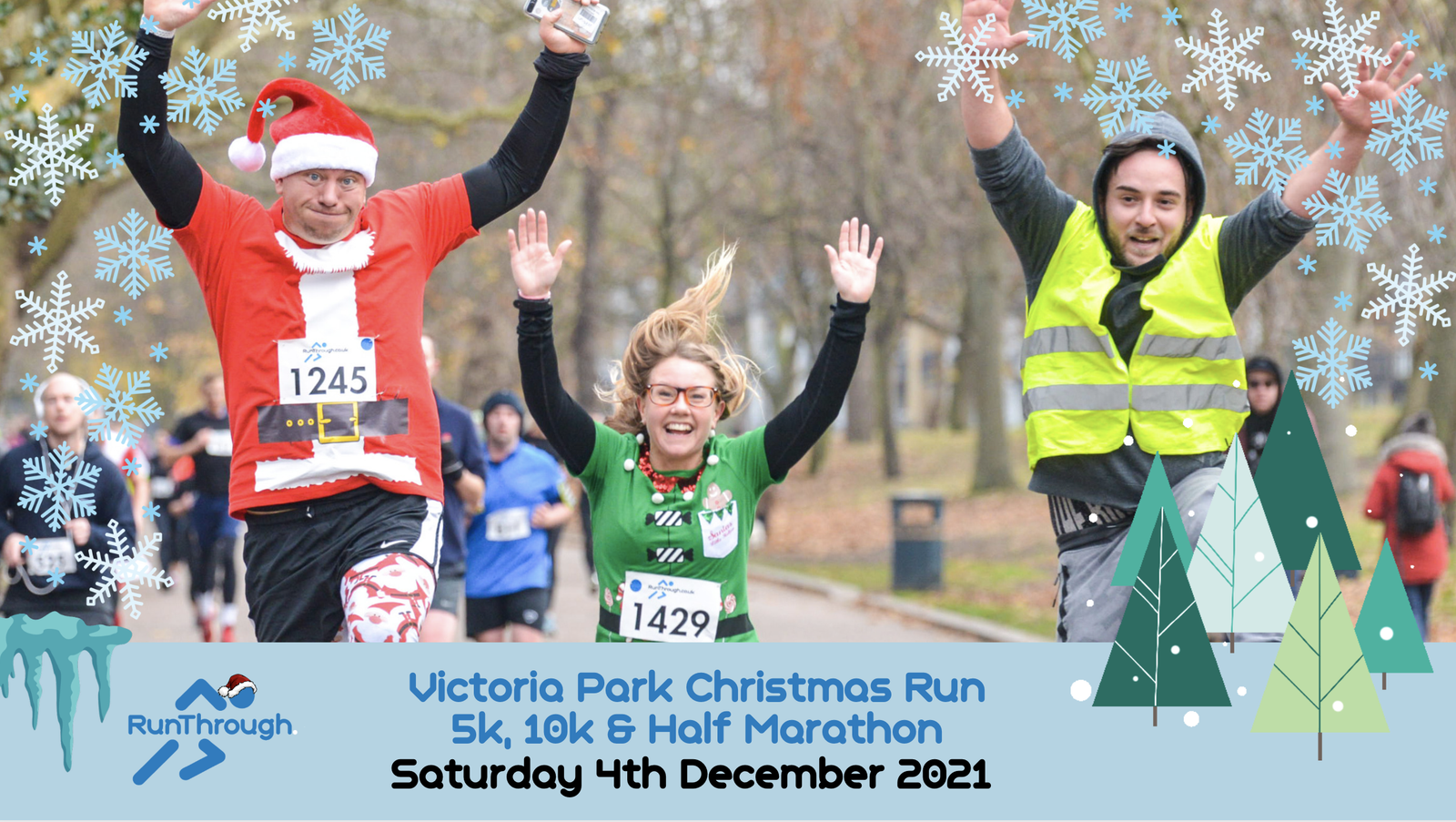 RunThrough Victoria Park Christmas Run 5k, 10k & Half Marathon event image