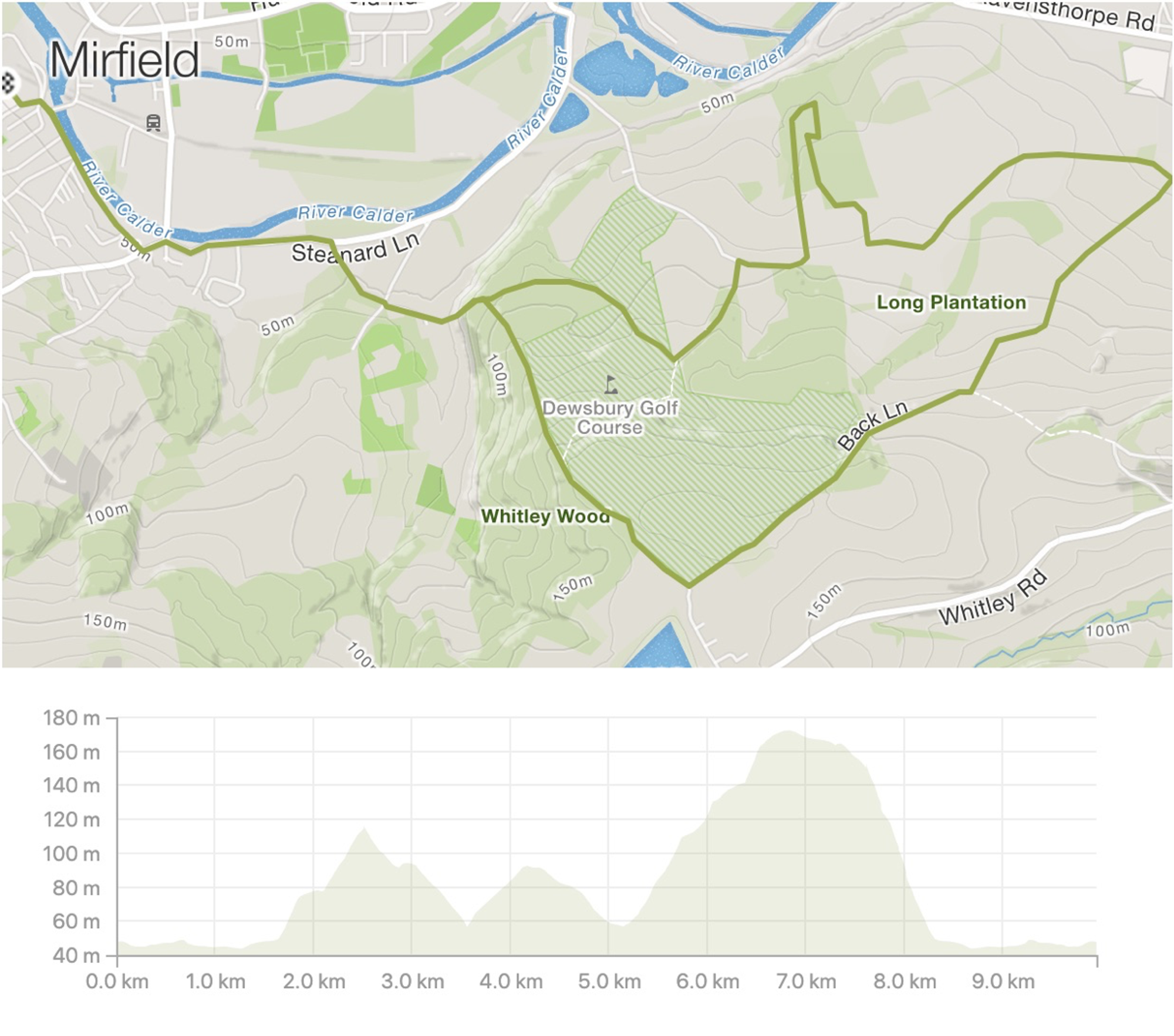 Hopton 10k 2025 course map