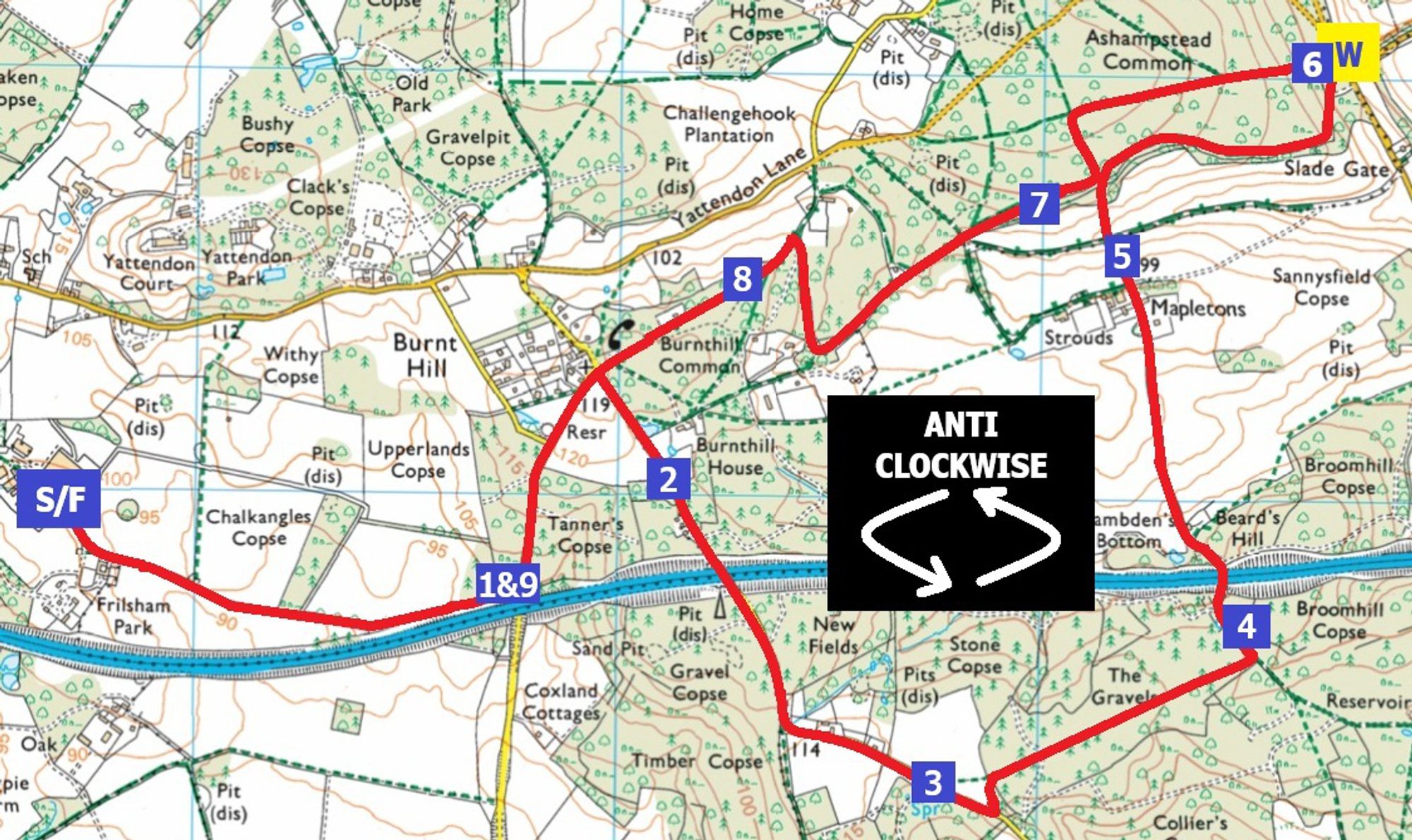 Santa Claws 10km course map