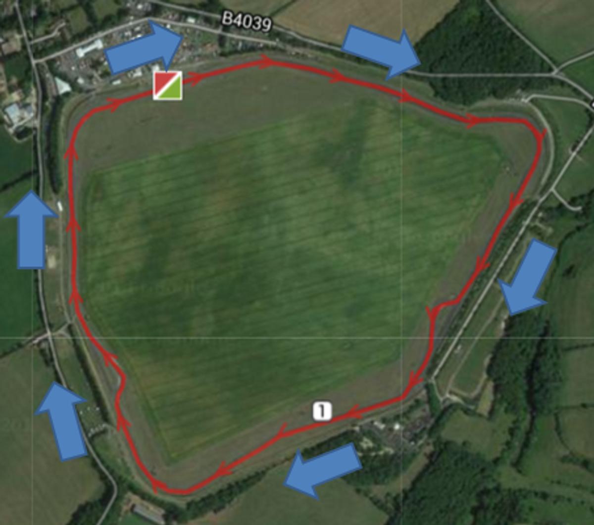 Total Guide Chilly 'Draft-Legal' Duathlon course map