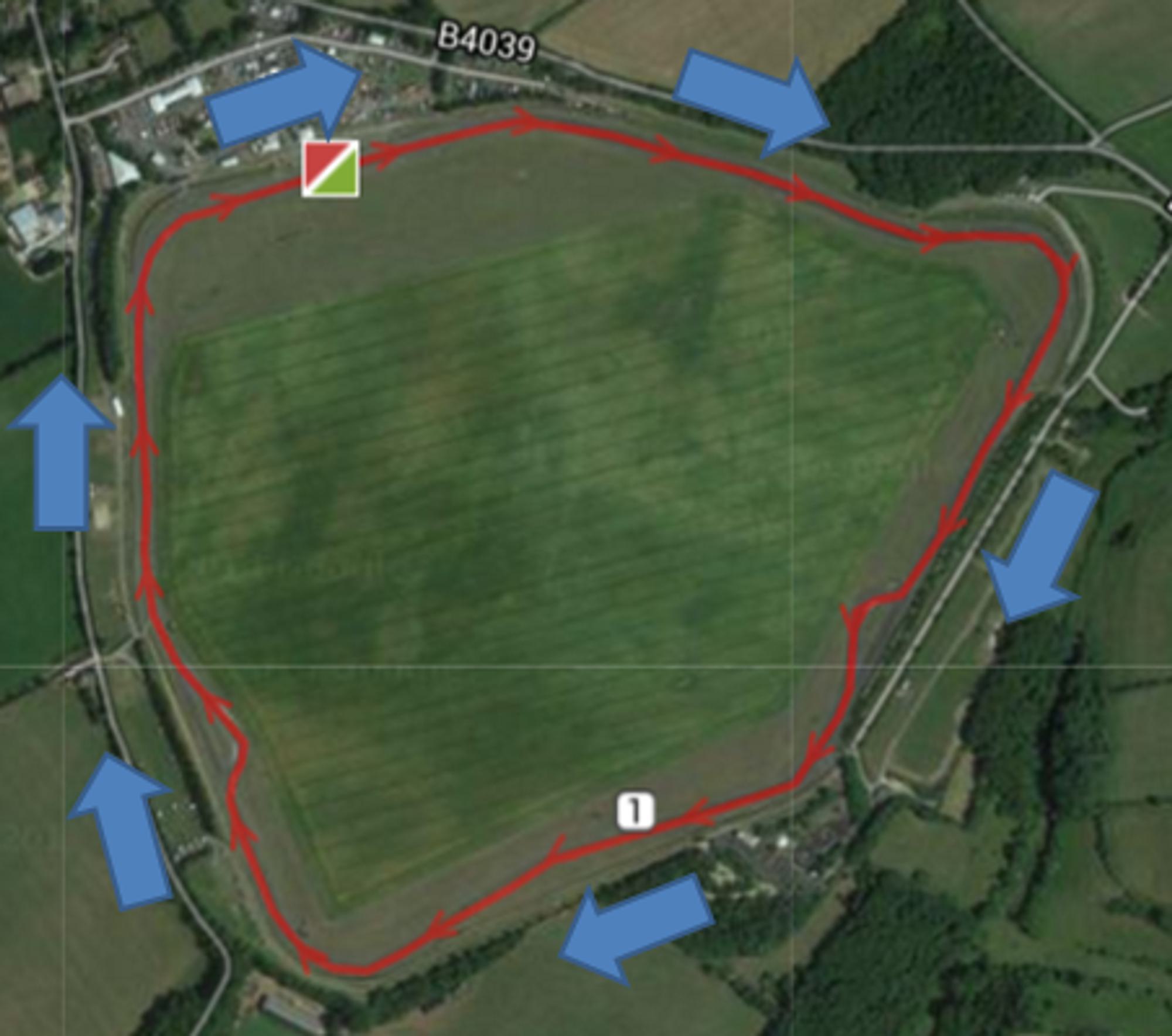 Total Guide Chilly 'Draft-Legal' Duathlon course map