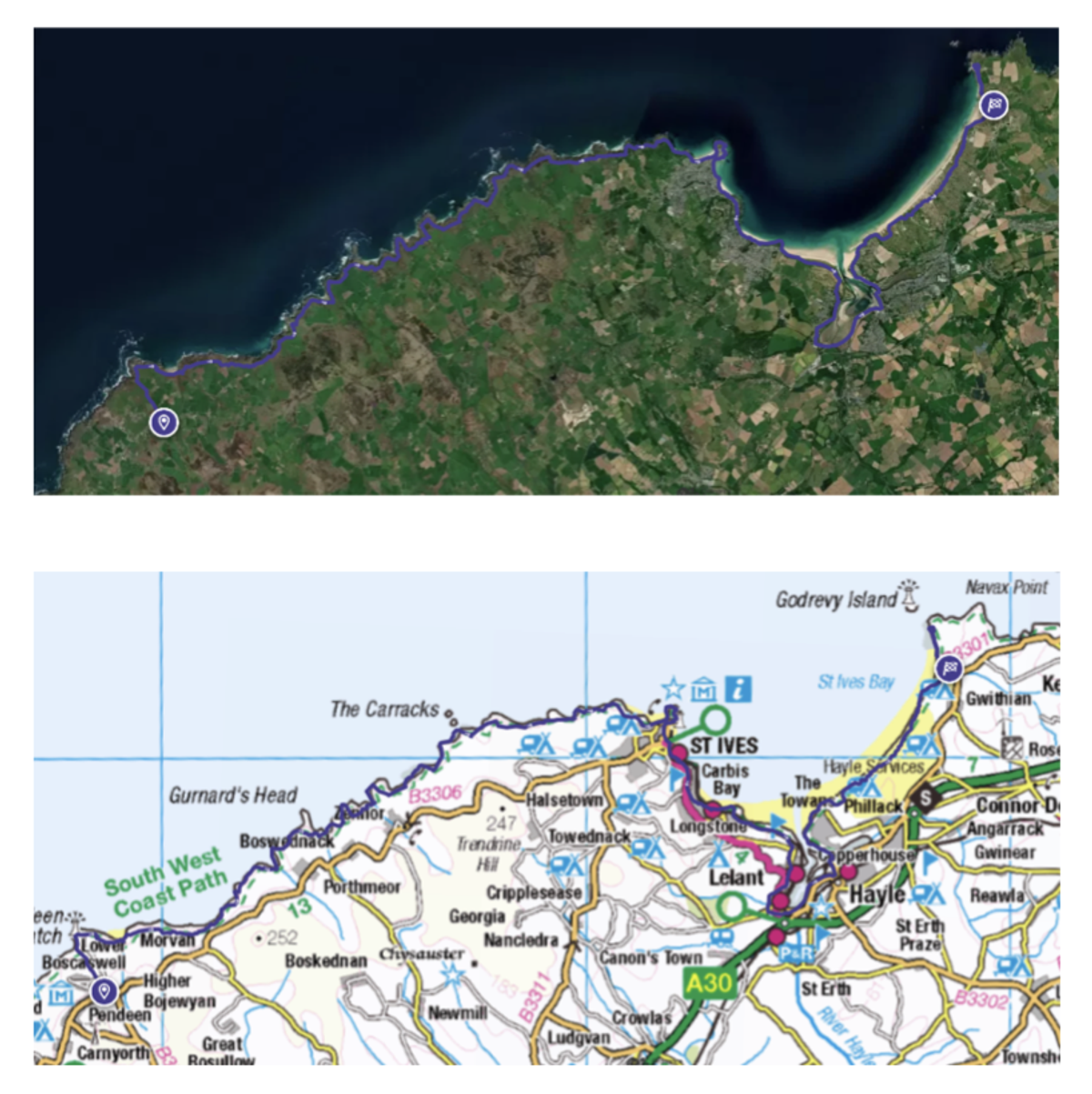 The Lighthouse Marathon  -SOLD OUT- course map