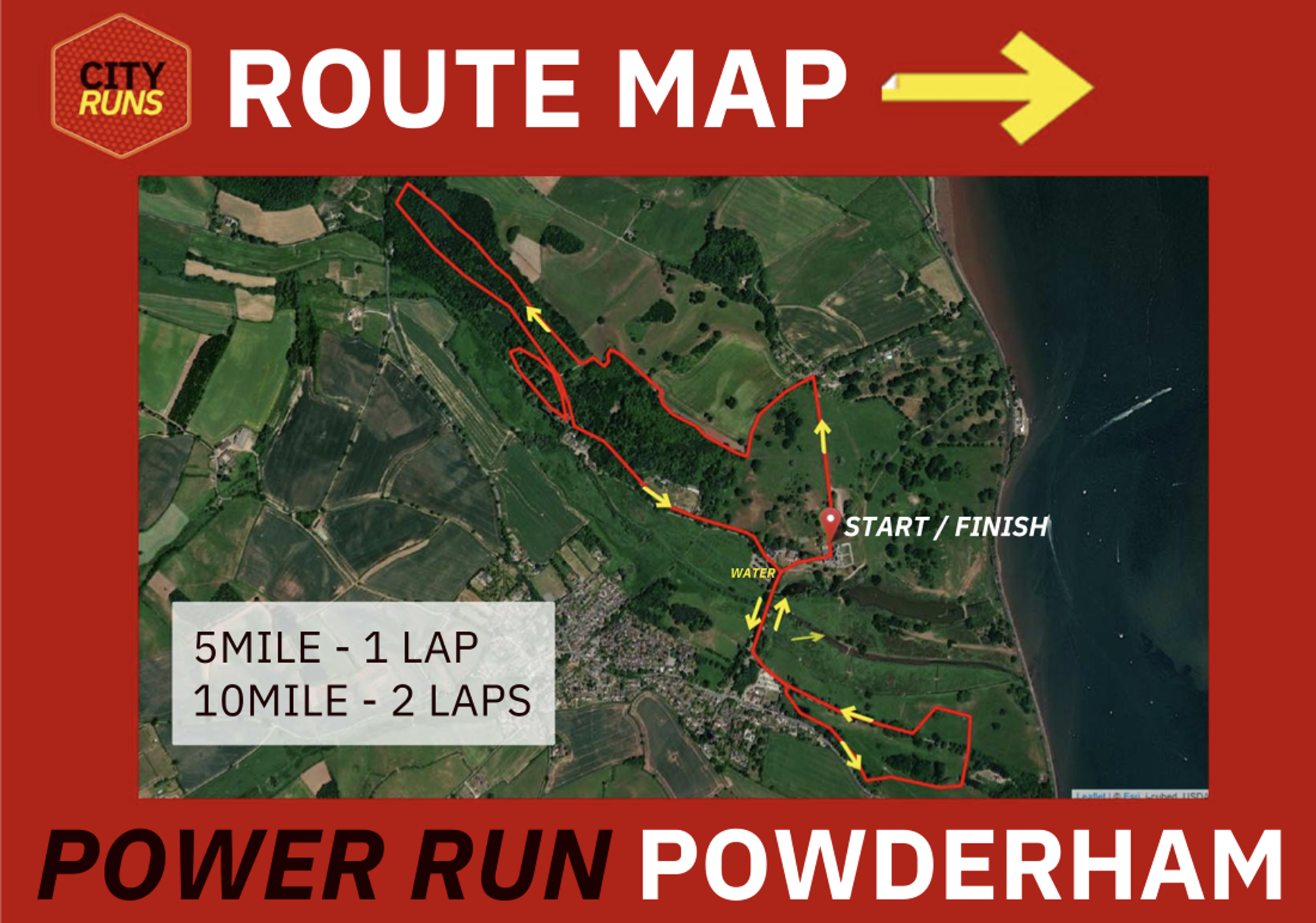 POWER RUN @ Powderham Castle course map
