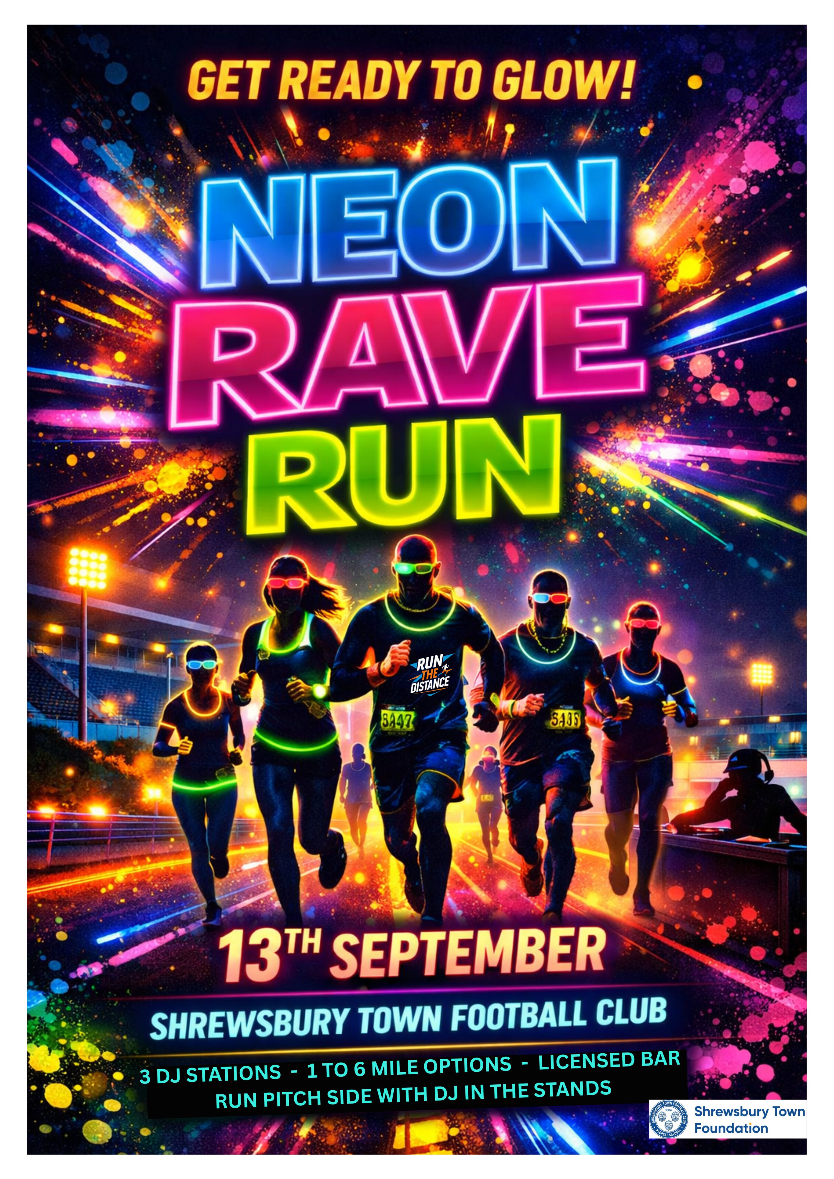 Azm Rave Ryn Neon Rave Run 2026 | Sun 13 Sept | Book @ Findarace