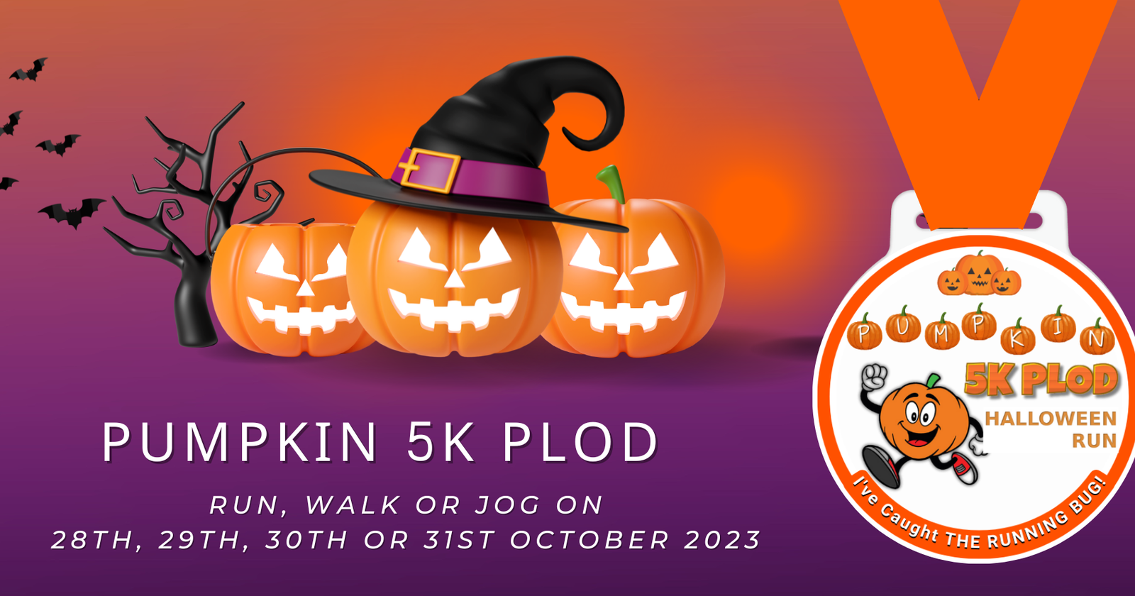 Pumpkin 5k Plod 2023 Sat 28 Oct Findarace