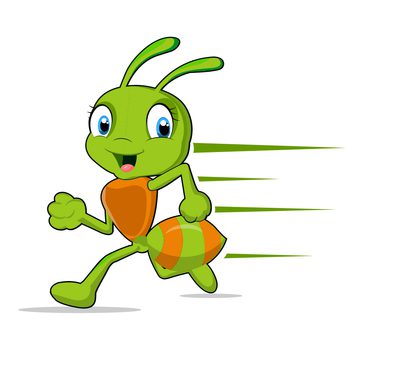 The Running Bug logo