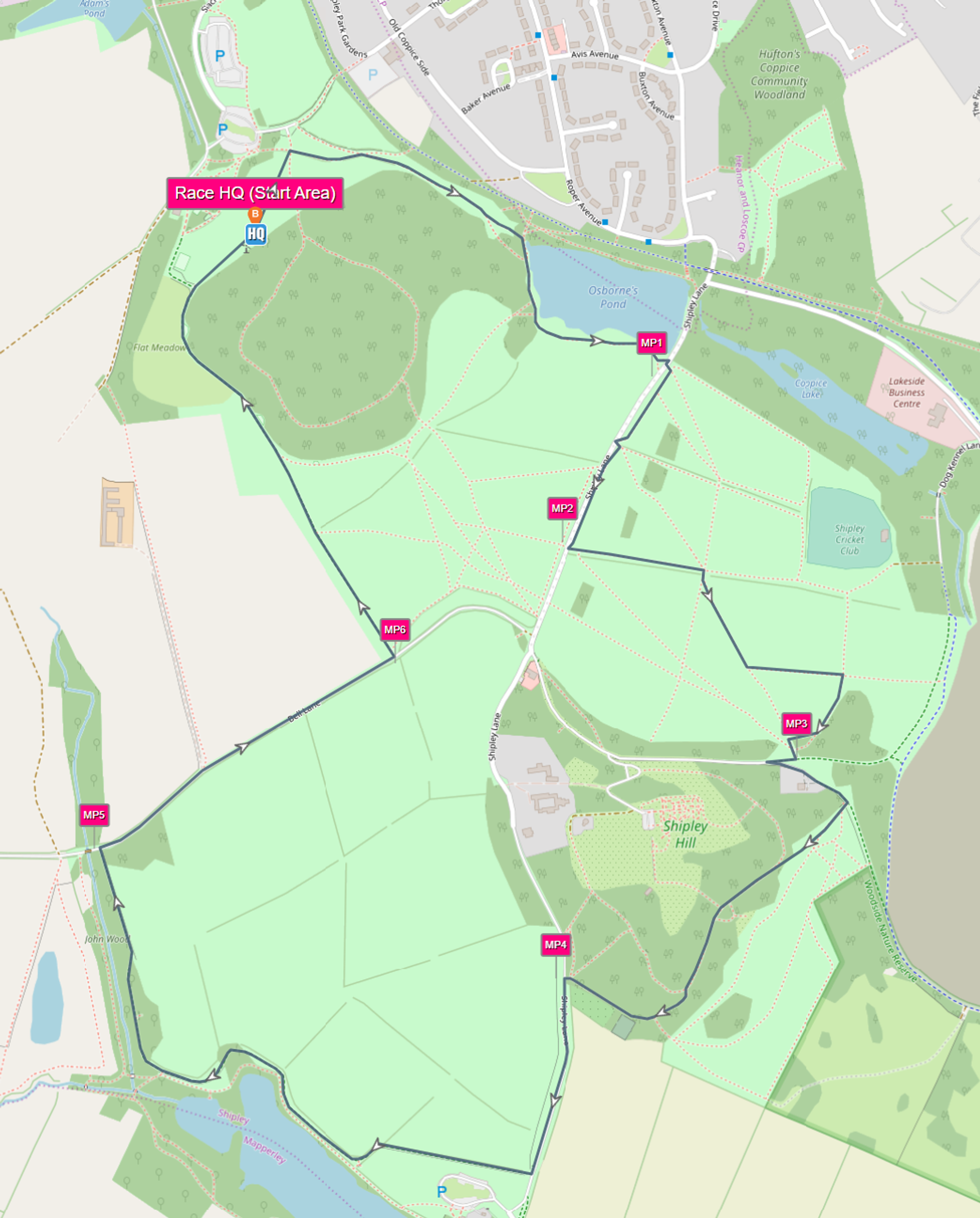 The Butterfly Effect - Luna Moth course map
