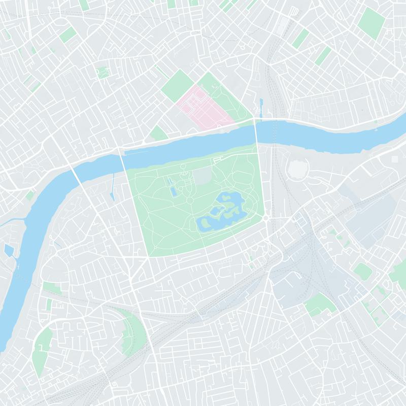 Battersea Park, East Carriage Drive, London SW11 4BE, UK map image